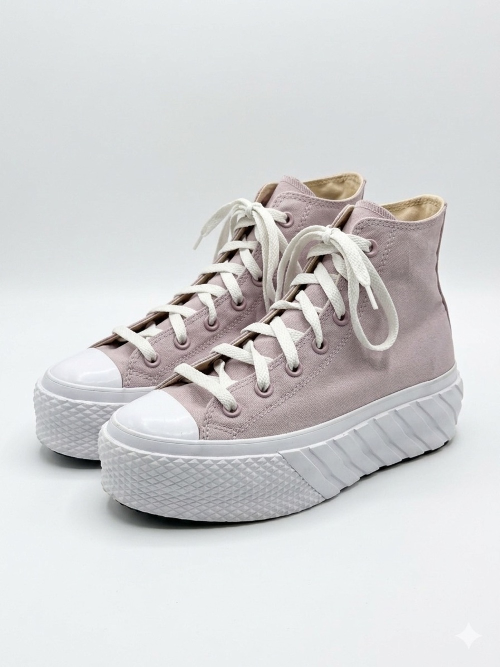 Converse High-Top Platform Sneakers in Pink